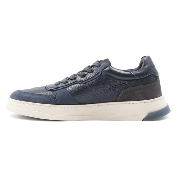 vue interne baskets leo cuir bleu jules & jenn