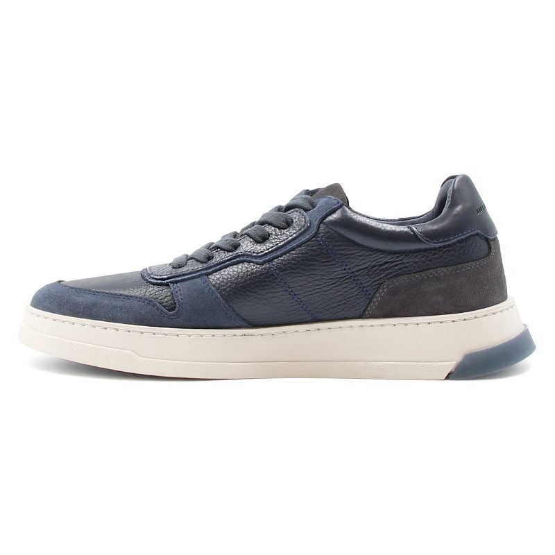 vue interne baskets leo cuir bleu jules & jenn