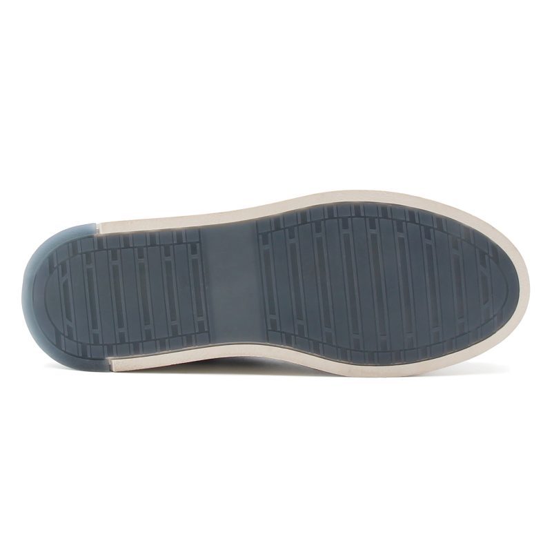 vue dessous baskets leo cuir bleu jules & jenn
