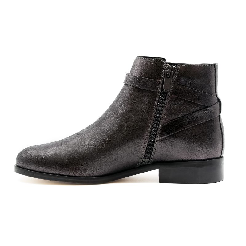 vue interieur bottines cavalieres plates cuir irise noir jules jenn