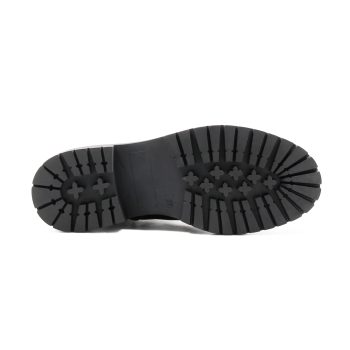 vue dessous bottines ranger crantees cuir kaki jules & jenn