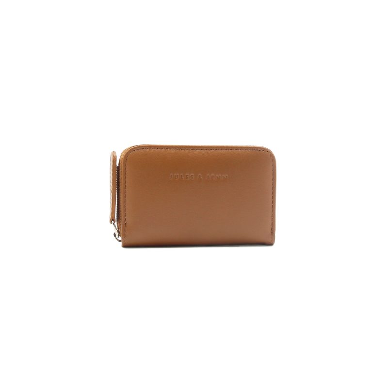 porte monnaie cuir camel jules & jenn