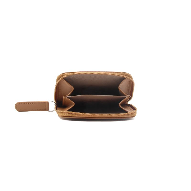 vue interieur porte monnaie cuir camel jules & jenn