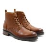 ranger boots cuir graine camel jules & jenn