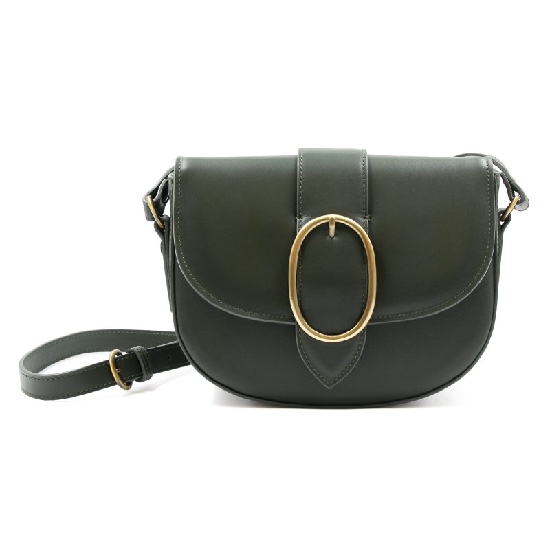 sac boucle cuir kaki jules & jenn