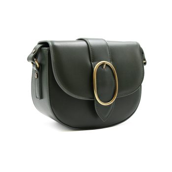 vue profil sac boucle cuir kaki jules & jenn