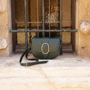 vue posee sac boucle cuir kaki jules & jenn