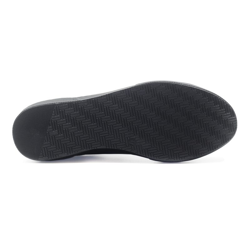 vue dessous tennis lacet cuir noir jules & jenn