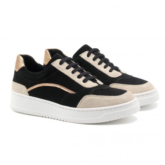 Lacets plats coton noir