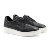 baskets vintage cuir graine noir jules & jenn