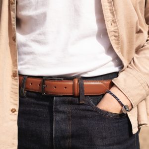 vue portee ceinture madrid cuir cognac jules & jenn