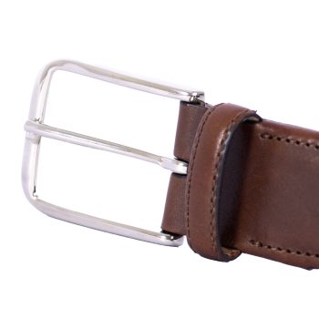 vue boucle ceinture tressee homme polyester et cuir cognac jules & jenn