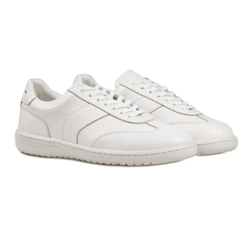 tennis lacet cuir graine blanc jules & jenn