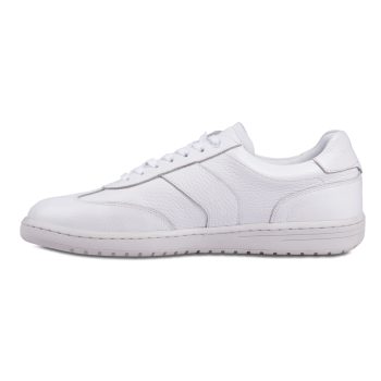 vue interieure tennis lacet cuir graine blanc jules & jenn